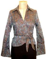 Printed Jacquard in Petrol
