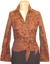 Printed Jacquard in Russet