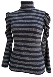 Long Sleeve Polo Neck Top