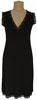 V-Neck Sleeveless Dress with Lace Trim