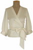 Satin Wrap Blouse